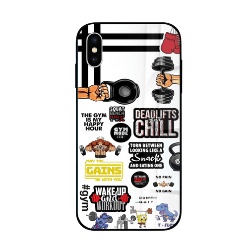 Gym Freak iPhone Glass case