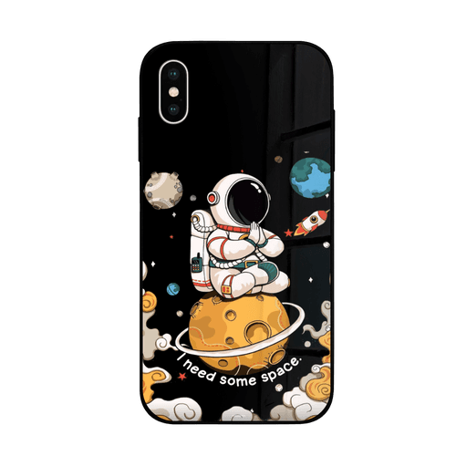 I Need Space iPhone glass Case
