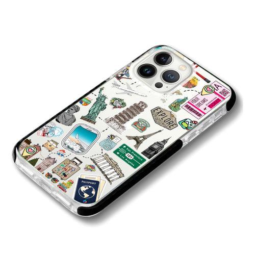 Travel around the world iPhone case