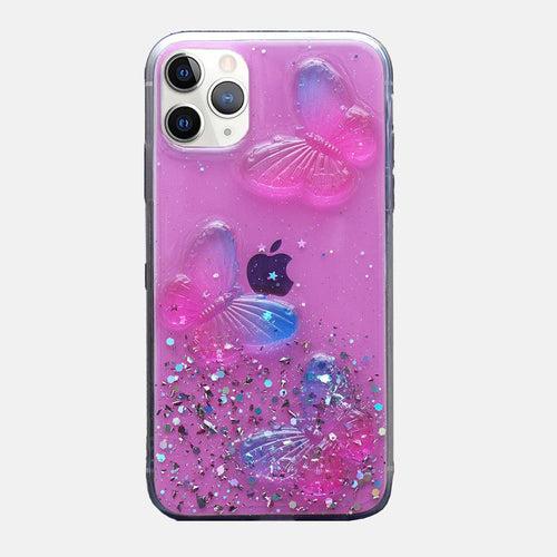 Cute Butterfly Bling Glitter Case for iPhone 8 Plus