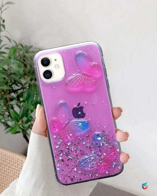 Cute Butterfly Bling Glitter Case for iPhone 8 Plus