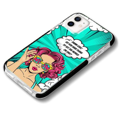 Set the world on fire Retro Pop Art 1.4 iPhone Case