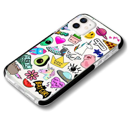 Bat Girl sticker iPhone case