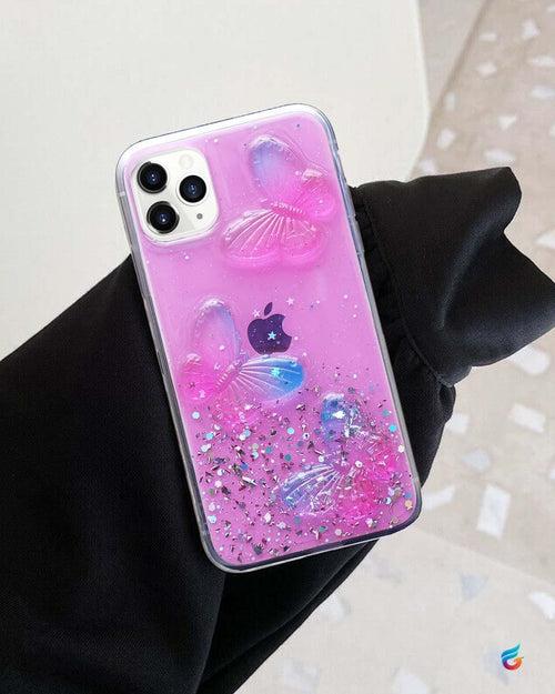 Cute Butterfly Bling Glitter Case for iPhone 8 Plus