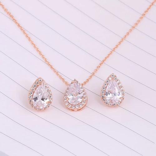 Aurora Crystal Pendant Set