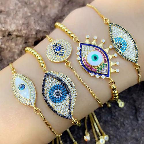 Evil Eye Bracelet Sage