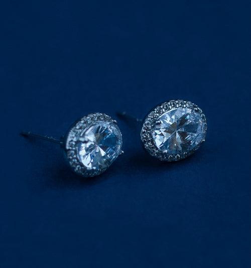 Livia Oval 925 Silver Studs