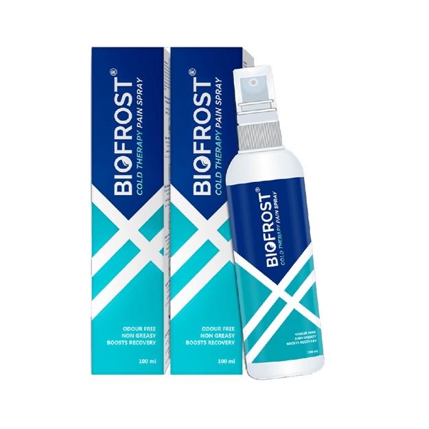 BioFrost Instant Pain Relief Spray | Advanced Cold Therapy Formula | Pack of 2 | 100 Ml