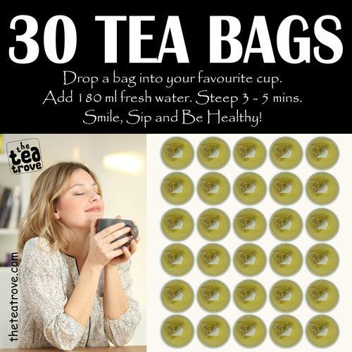 Organic Pure Chamomile Tea Bags - 30 Pyramid Eco-Friendly Tea Bag