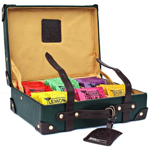 Tea Suitcase - 60 Assorted Tea Bag Organizer