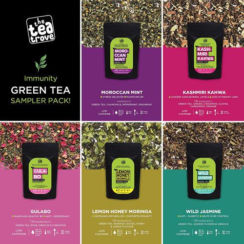 Organic Immunity Green Tea Sampler (5 Varients, 40 Servings)