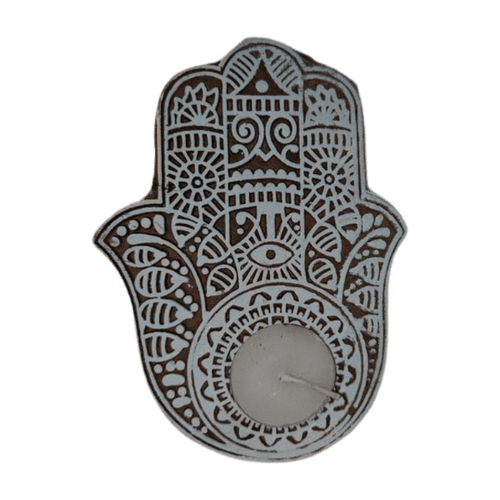 Hamsa hand tea light holder (set of 2)