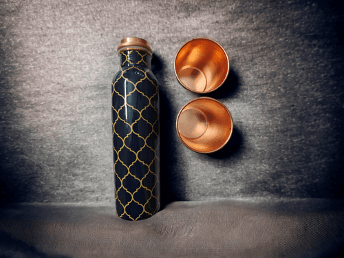 Copper Bottle Gift Set (with cleaning brush)