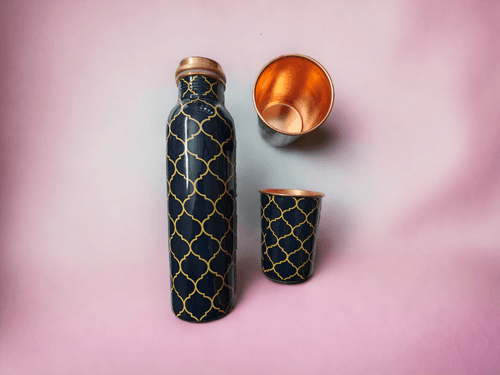 Copper Bottle Gift Set (with cleaning brush)