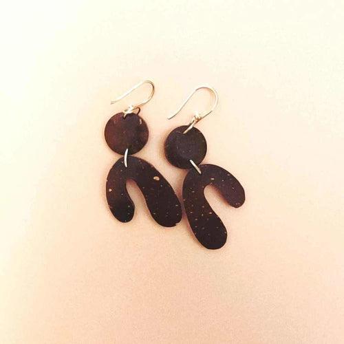 #1 - Coconut Shell Earrings