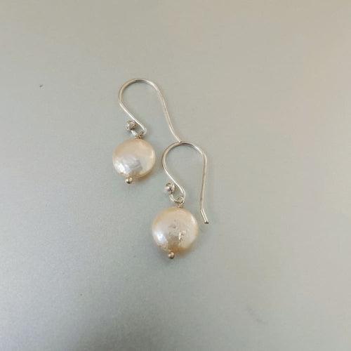 #13 - Coin Baroque Pearl Earrings
