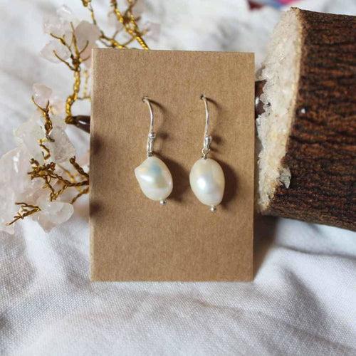 #14 - Drop Baroque Pearl Earrings