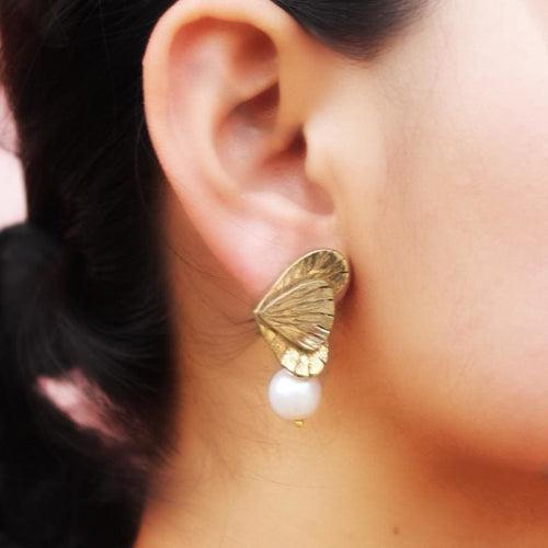 #38 - Spherical Pearl Earrings