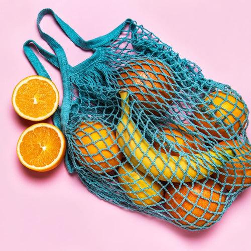 Cotton Mesh Shopping Bag - Funky Color