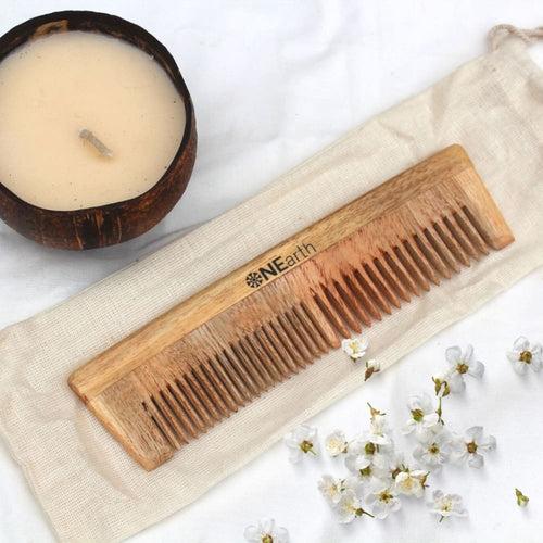 Organic Neem Wood Combs - Pack of 1