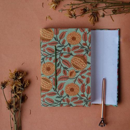 Recycled Paper Vintage Journal (GREEN) - Jumbo