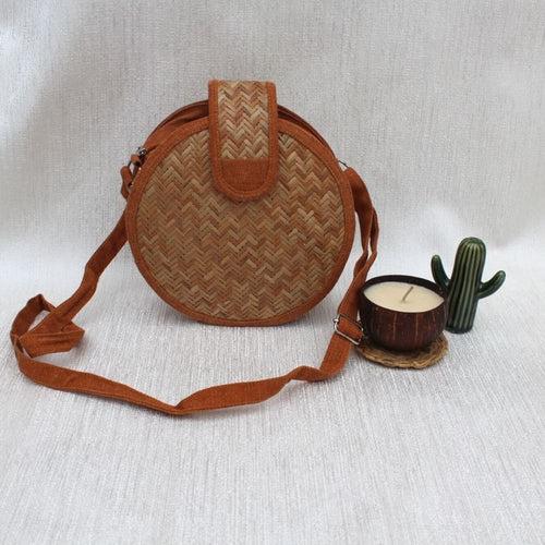 Round Shital Pati Sling Bag