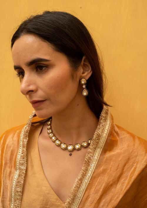 Indus Necklace Set With Matching Earrings