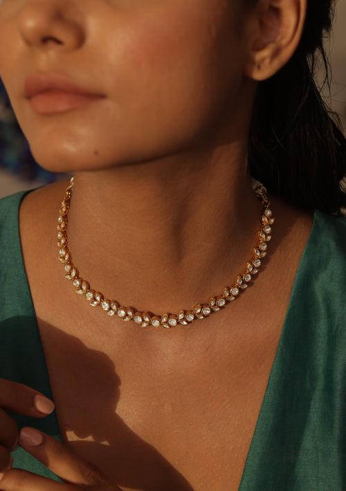 Sterling Silver White Tulip Singlet Necklace