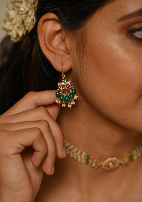 Multicolored Nutan Fishhook Earrings