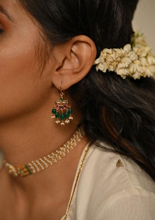 Multicolored Nutan Fishhook Earrings