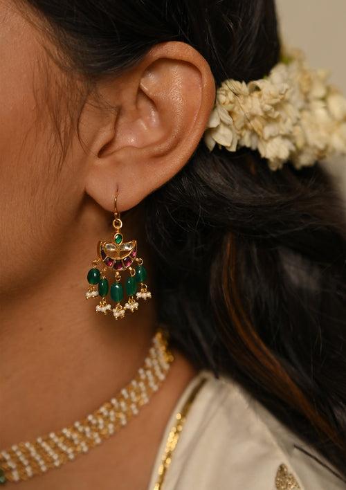 Multicolored Nutan Fishhook Earrings