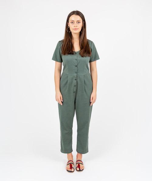 Aviator Jumpsuit Green