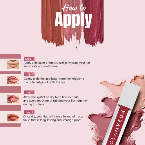 Glamveda X Rashami Desai Mini Liquid Lipstick (Obsessed - 017) - 1.2ml