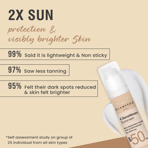 Glamveda Glutathione & Vitamin C Sunscreen SPF 50 Pa+++