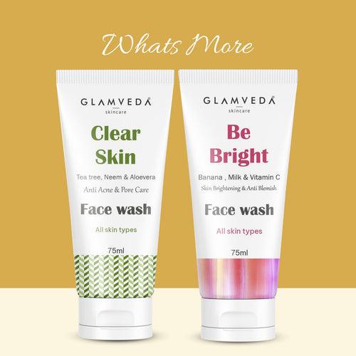 Glamveda Kesar Chandan Kumkumadi Skin Brightening Face wash