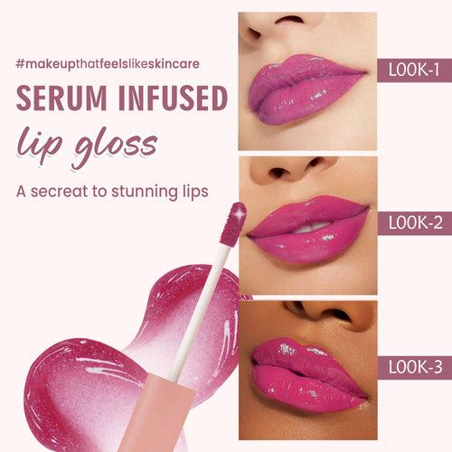 Glamveda High Shine Serum Infused Lip Gloss | Moonstruck- 117 ( Mauve ) 4.5ml