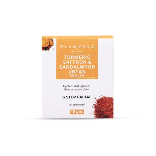 Glamveda Turmeric saffron & Sandalwood Ubtan Facial kit 40gm