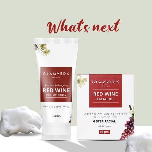 Glamveda Red Wine Advance Anti Ageing Face Wash