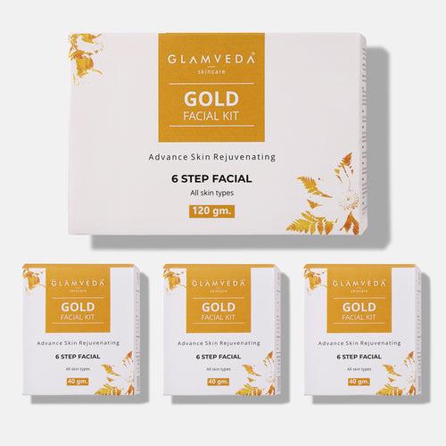 Glamveda Gold Rejuvenating Facial Kit 120gm