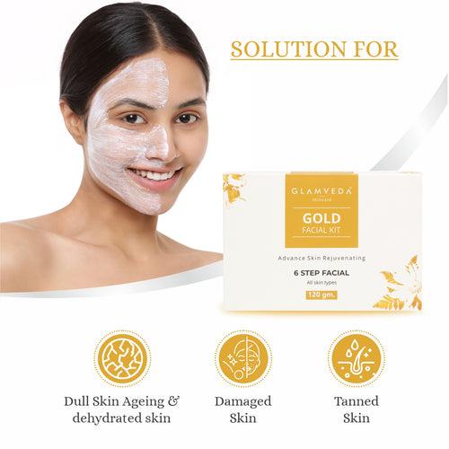 Glamveda Gold Rejuvenating Facial Kit 120gm