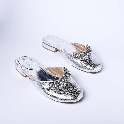 Silver Ghunghroo Mules