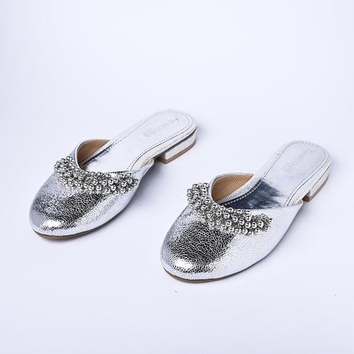 Silver Ghunghroo Mules