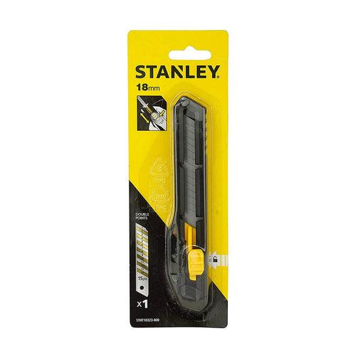 Stanley STHT10323-800 Plastic Slide Lock Snap Off Knife 18mm - Pack of 5