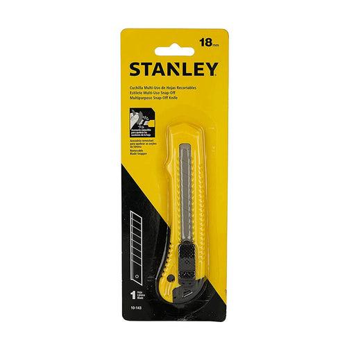 Stanley 10-143-S Basic Snap-off Blade Knife 18mm - Pack of 6