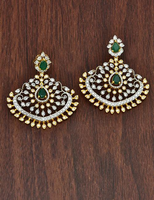 Designer Zirconia Mango Shape Long Haaram