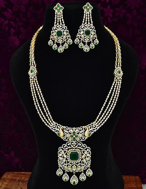 Designer Zirconia 4 Layered Long Haaram