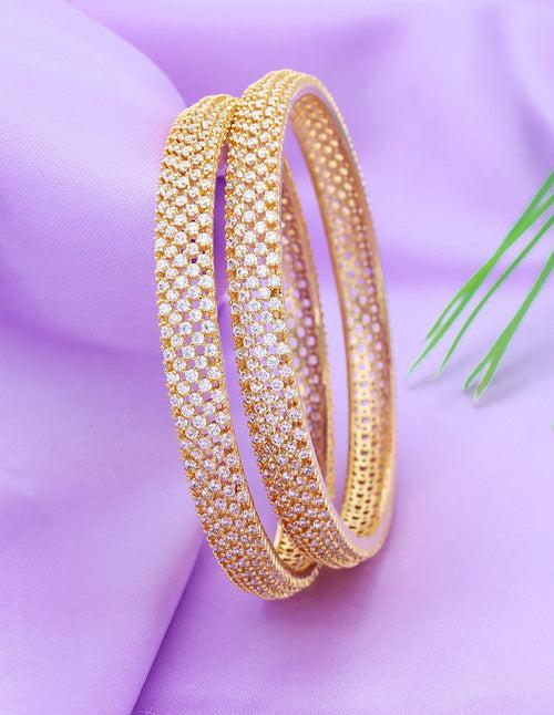 Designer Zirconia Bangles ZBGL10018