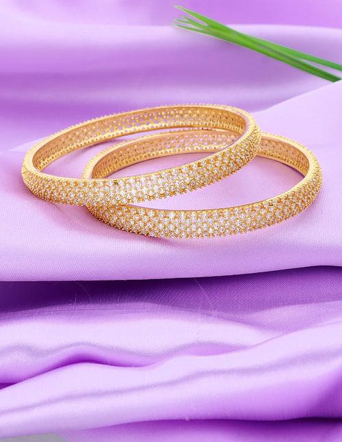 Designer Zirconia Bangles ZBGL10018