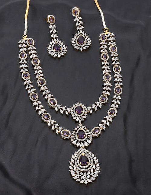 Designer GJ Polish 2 Layered Necklace Set