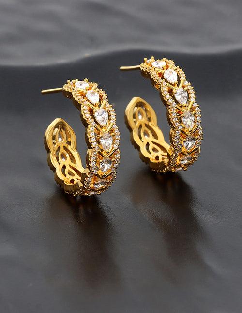 Designer Zirconia Bali Earrings